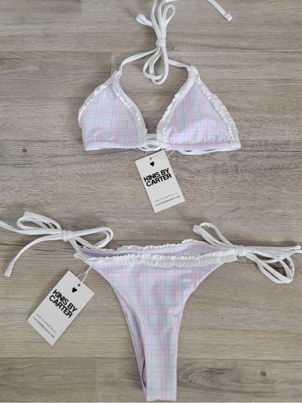 Kinis By Carter Pastel Plaid
Bikini Set